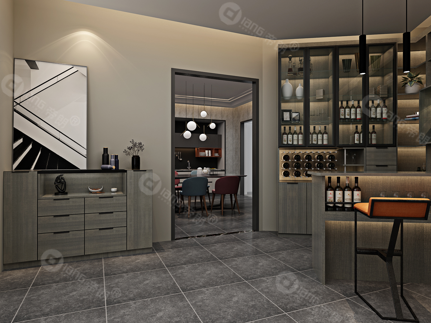 德式极简 餐边柜